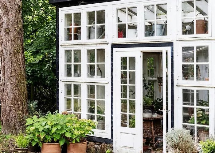 With Orangery Near And Forest